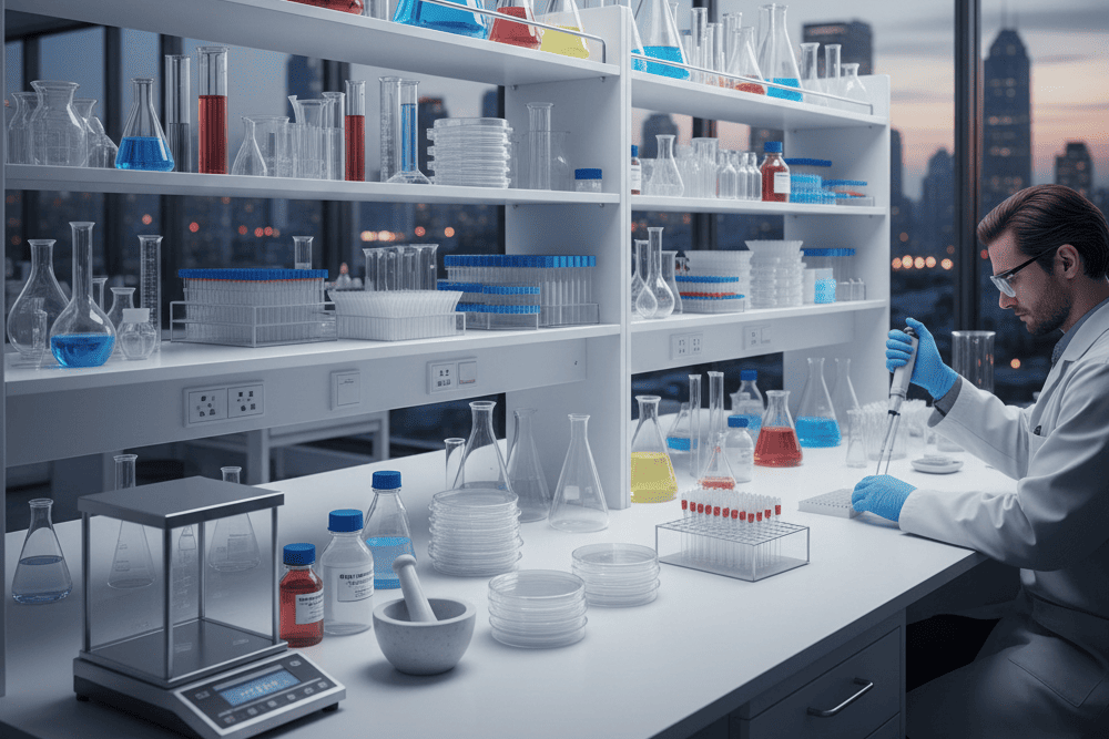 Tipos de Materiais de Laboratório