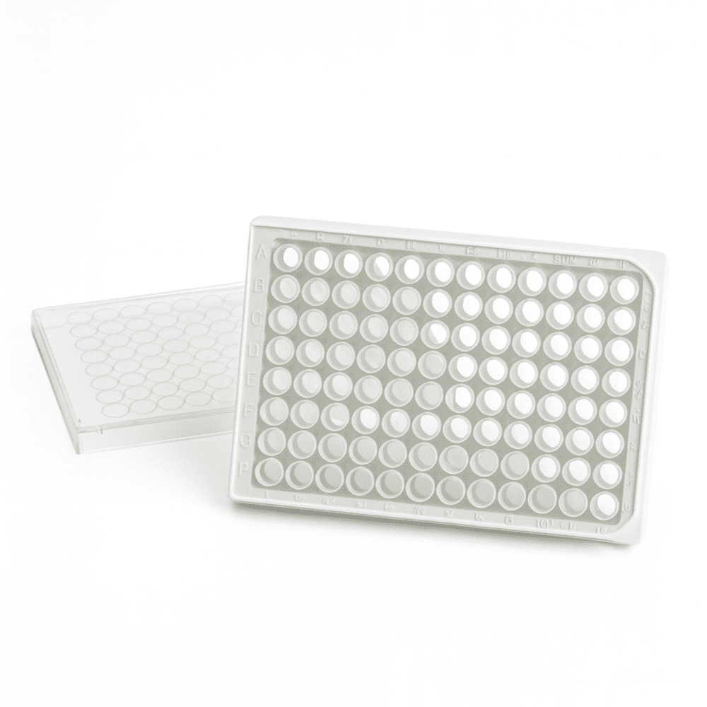 Microplaca para Cultura Celular , Branca, 96 Poços, Fundo Chato, com Tratamento - Pacote com 5 unidades